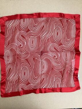 Nordstrom Abstract Swirl Silk Scarf, Square Neckerchief